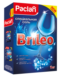 Специальная соль для посудомоечных машин Paclan Brileo, 1 кг