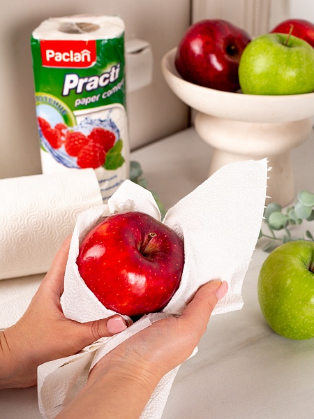 Полотенце бумажное в рулоне Paclan Practi Paper Comfort, 22х23 см, 60 шт.