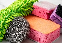 Губки, мочалки и швабры