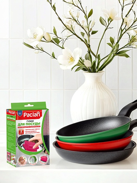 Губки для посуды Paclan, 2 шт.