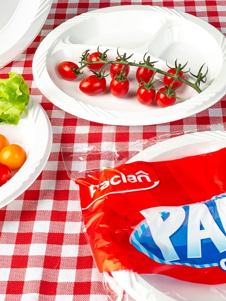 Тарелки пластиковые 3-х секционные Paclan Party Сlassic, 26 см, 6 шт.