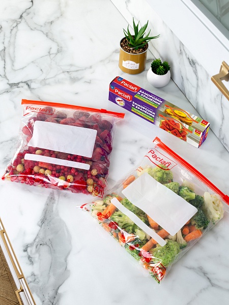 Пакеты c замком-застежкой Paclan, 3 л, 10 шт.