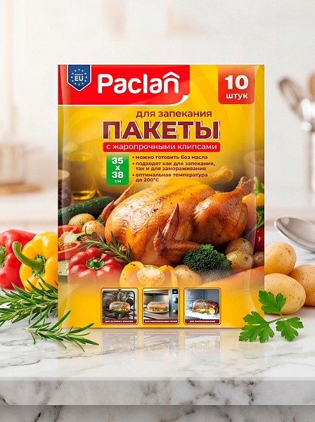 Пакеты для запекания Paclan, 35х38 см, 10 шт.