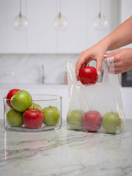 Пакетики с ручками Paclan, 22х33 см, 50 шт.