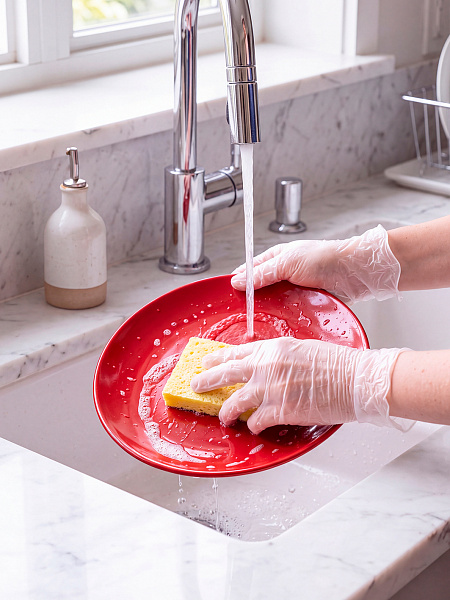 Перчатки виниловые Paclan, S, M, L, XL, 100 шт.