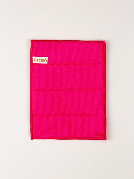 Салфетка-губка из микрофибры Paclan De luxe 3 в 1, 17х23 см, 1 шт.