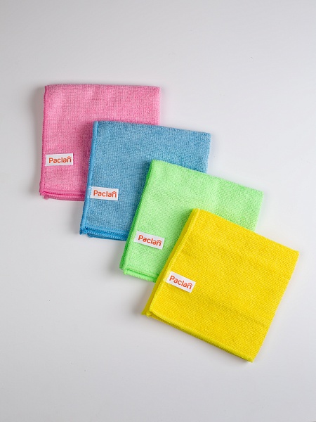 Набор салфеток из микрофибры Paclan De luxe, 30х30 см, 4 шт.