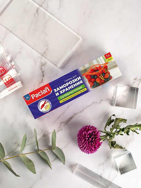 Пакеты c замком-застежкой Paclan, 1 л, 15 шт.