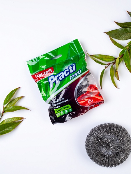 Мочалка металлическая Paclan Practi Maxi, 1 шт.