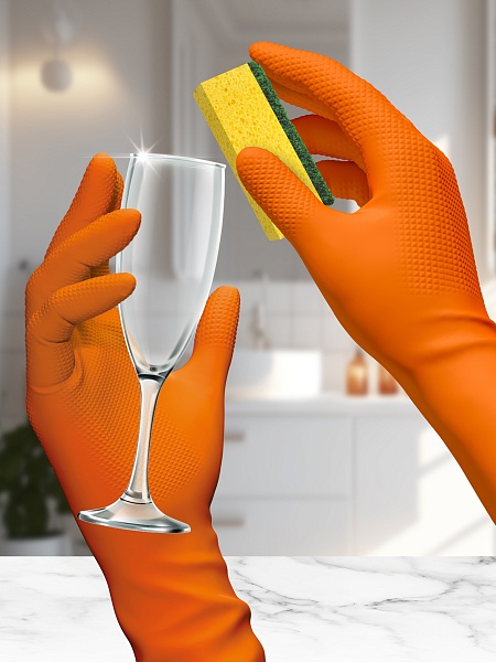 Перчатки нитриловые двусторонние Paclan S, M, L, 4 шт.