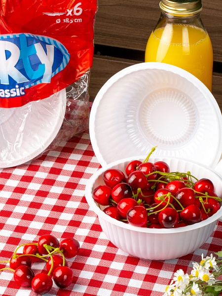 Тарелки пластиковые глубокие Paclan Party Сlassic, 18,5 см, 6 шт.
