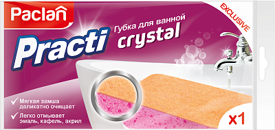 Губка для посуды Paclan Practi Crystal, 1 шт.